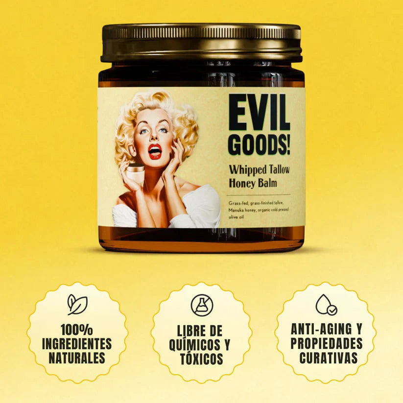 EVIL GOODS - Bálsamo de miel y sebo de res Anti-Envejecimiento